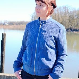 Kenneth Cole Reactipn Suede Blue Jacket